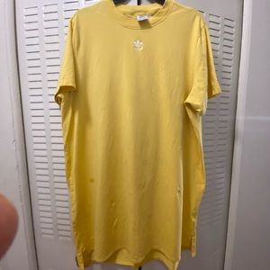 yellow t-shirt adidas dress size xl